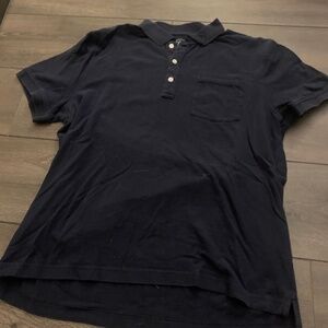 JCrew Stretch Pique Polo size Large - Navy